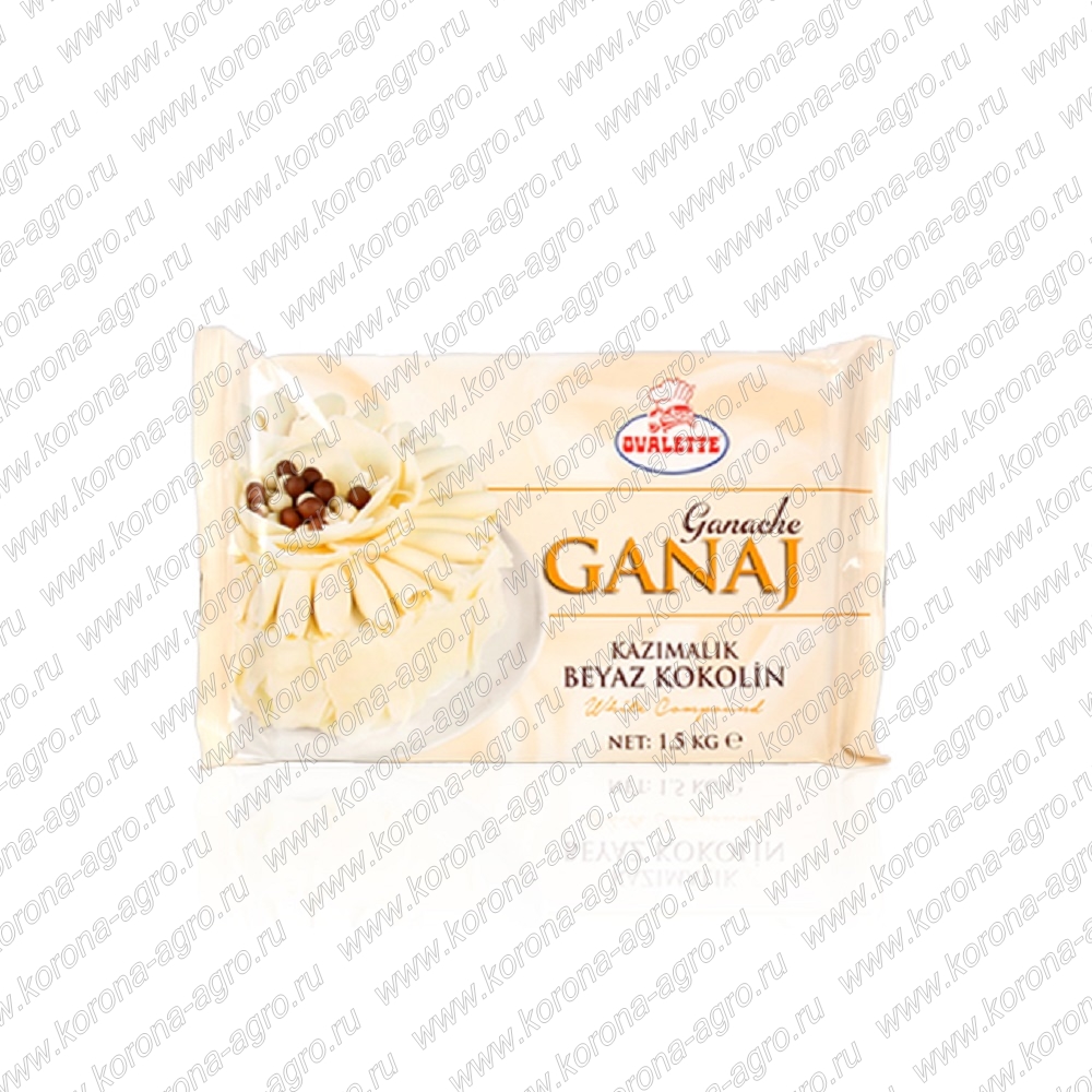 картинка Глазурь кондитерская для декора ОВАЛЕТТ белый шоколад, 1,5кг от компании Корона-агро