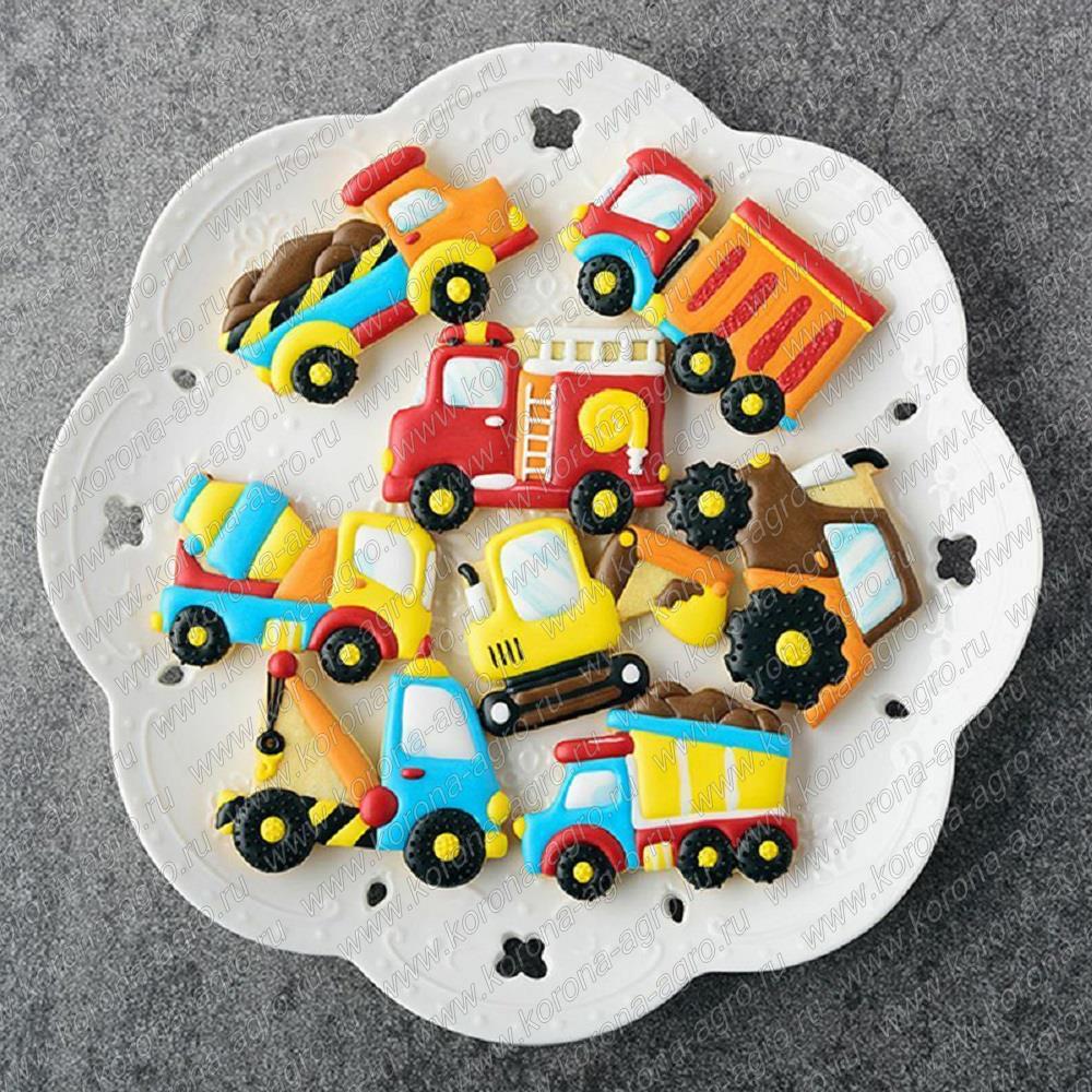 картинка Набор пластиковых вырубок "Машины" для кондитеров и пекарей от магазина Корона агро