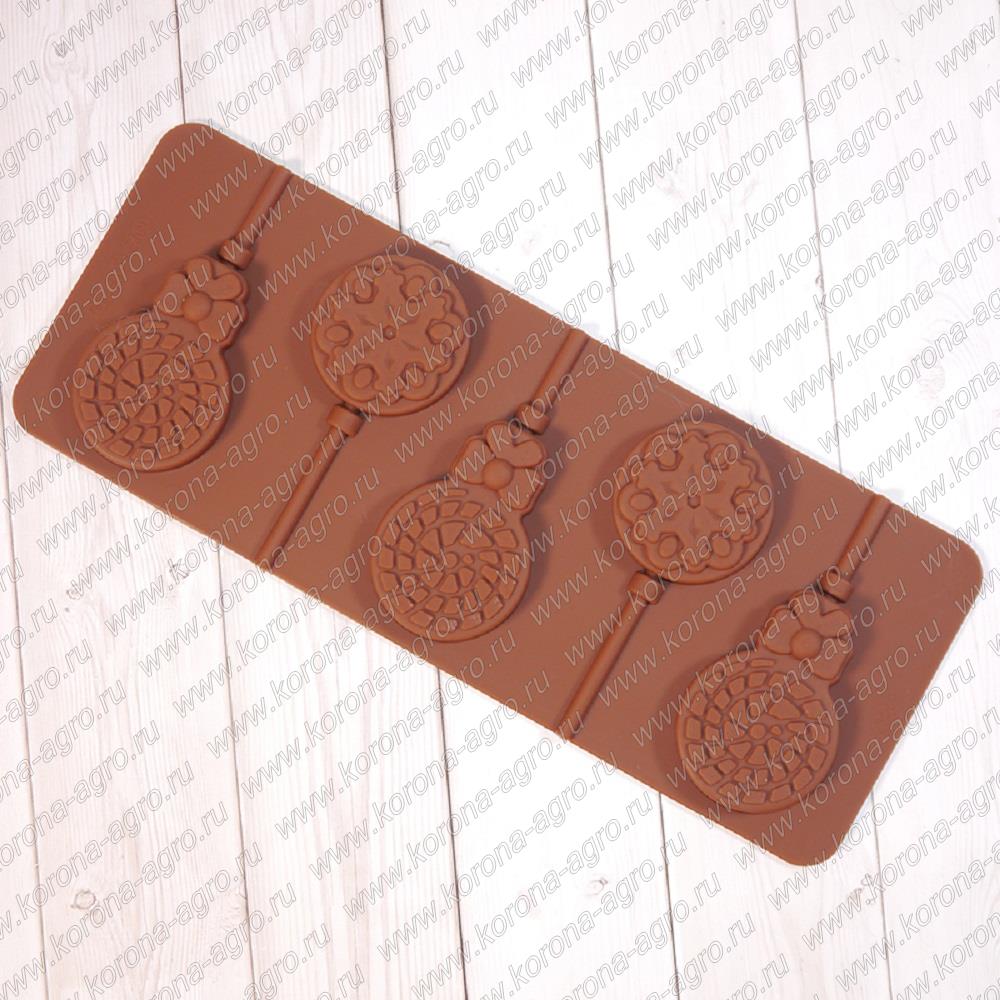 картинка Форма силиконовая "Леденцы" 26*10 см, 5 ячеек JSC1880 для кондитеров и пекарей от магазина Корона-Агро