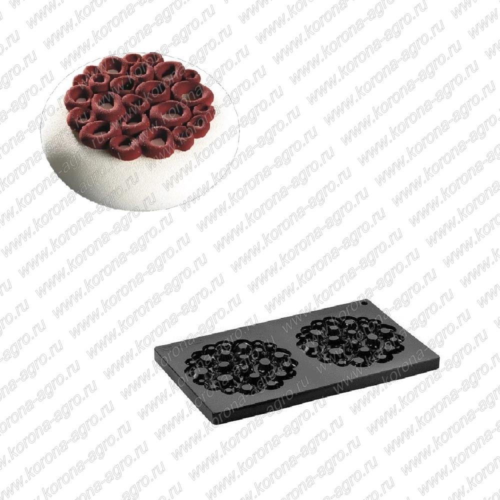картинка Форма силиконовая объемная 3D КОРАЛЛОВЫЕ КОЛЬЦА TOP09 для кондитеров и пекарей от магазина Корона-Агро