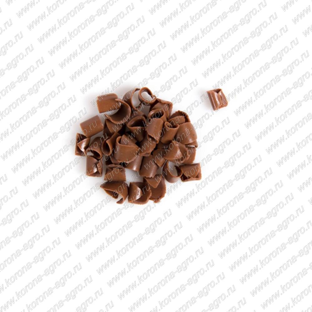 картинка Украшение шоколадное Кудри молочные Dobla (короб 4кг) для кондитеров и пекарей  от магазина Корона агро