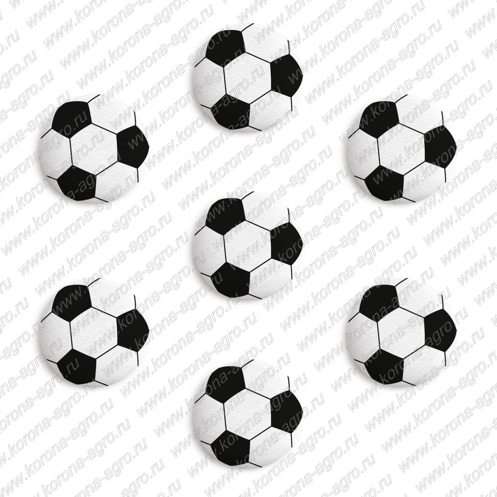 картинка Сахарные медальоны "Футбольный мяч", d-27мм, 63шт для кондитеров и пекарей  от магазина Корона агро