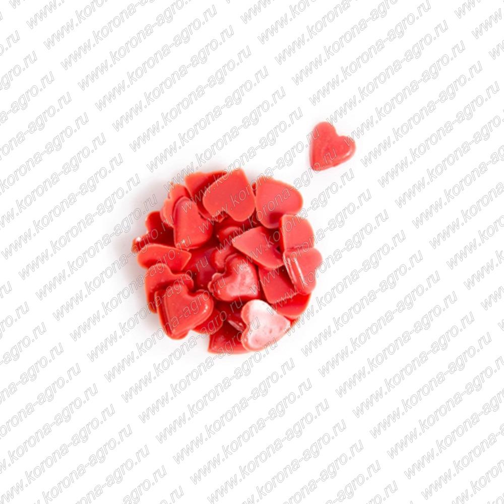 картинка Украшение шоколадное Сердца красные (короб 600г)  для кондитеров и пекарей  от магазина Корона агро