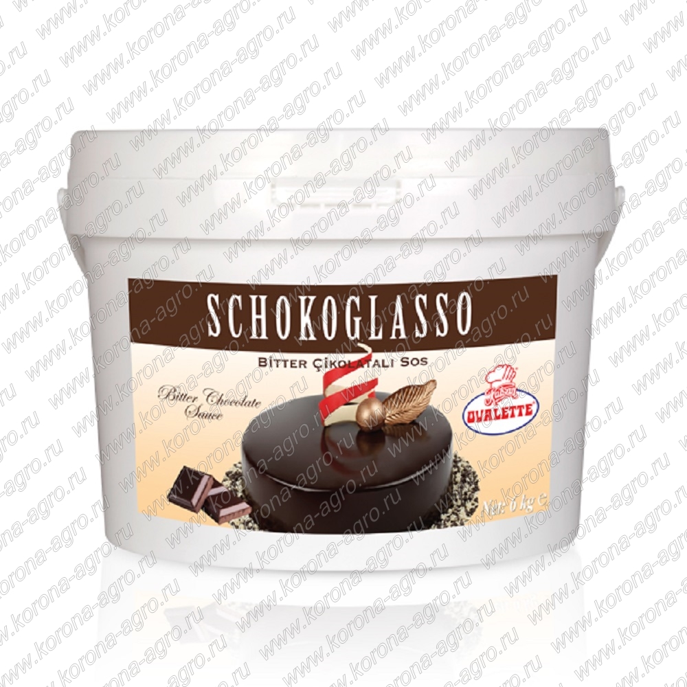картинка Глазурь пастообразная ШОКОГЛАССО горький шоколад, 6кг от компании Корона-агро