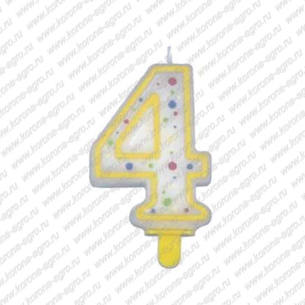 картинка Свечи-цифры "4" (24шт) для кондитеров и пекарей  от магазина Корона агро