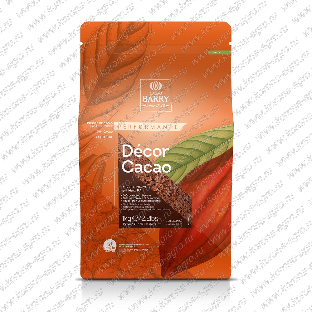 картинка Какао-порошок алколизованный Cacao Barry Decor, 1кг от компании Корона-агро