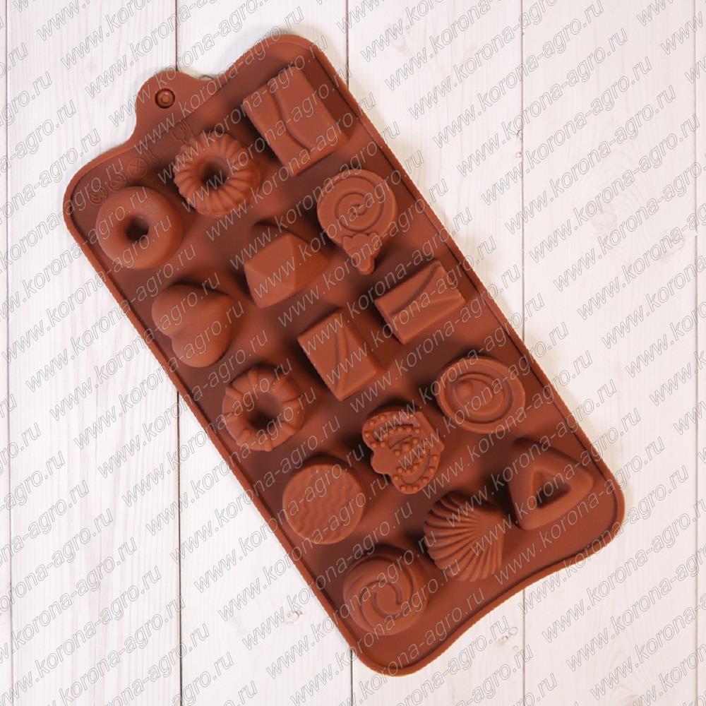 картинка Форма силиконовая "Печенье и конфеты"  для кондитеров и пекарей от магазина Корона-Агро