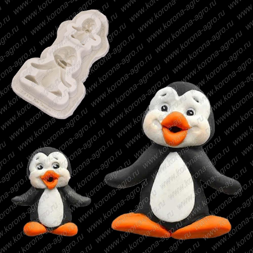 картинка Силиконовый молд JSF1462 "Пингвины" 10,5*6 см для кондитеров и пекарей от магазина Корона агро