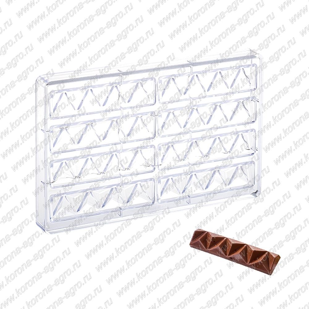 картинка Форма для шоколадных снеков ПИРАМИДА для кондитеров и пекарей от магазина Корона-Агро