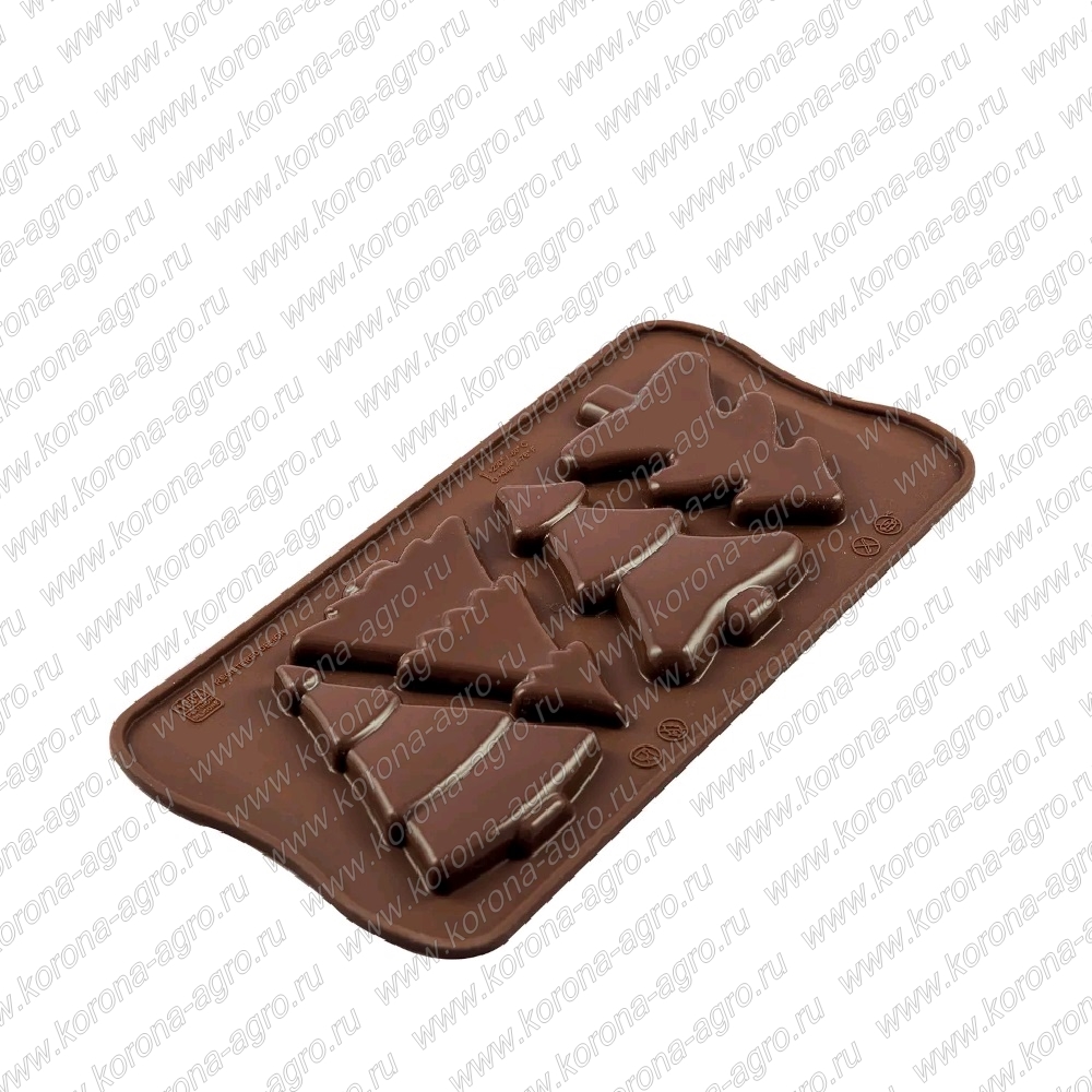 картинка Форма силиконовая ИЗИ-ШОК SCG46 "Шоколадная елка"  для кондитеров и пекарей от магазина Корона-Агро
