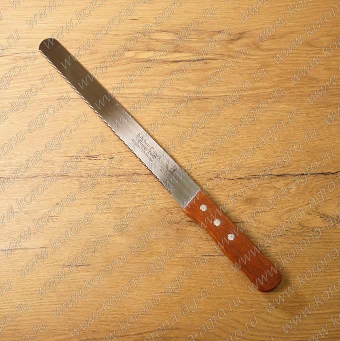 картинка Нож для бисквита Мелкие зубчики 25см  для кондитеров и пекарей от магазина Корона агро