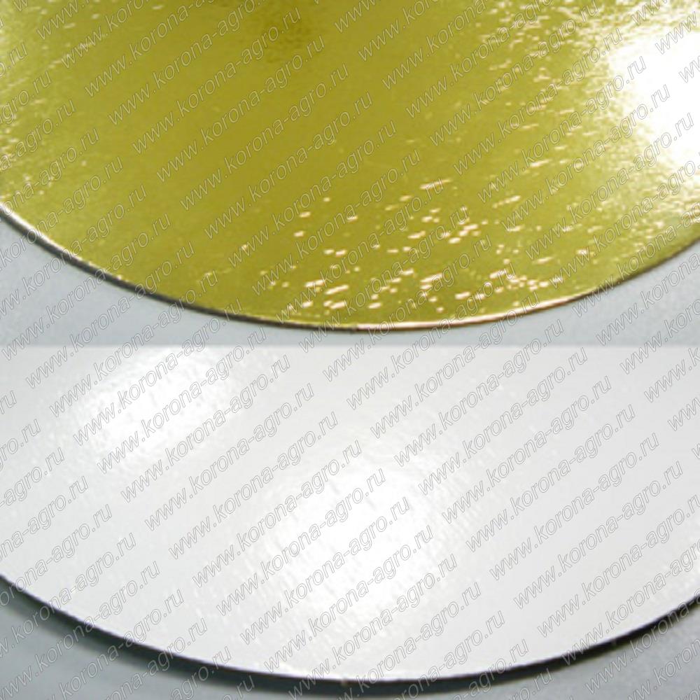 Подложка усиленная золото/жемчуг круг 240 мм, 50шт