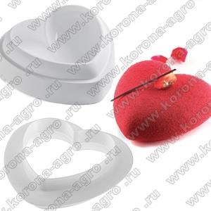 картинка Форма силиконовая AMORESET "Сердце миди" + вырубка  для кондитеров и пекарей от магазина Корона-Агро