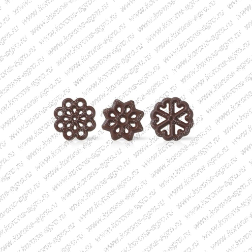 картинка Украшение шоколадное Декоретте ассортимент Dobla (375шт) для кондитеров и пекарей  от магазина Корона агро