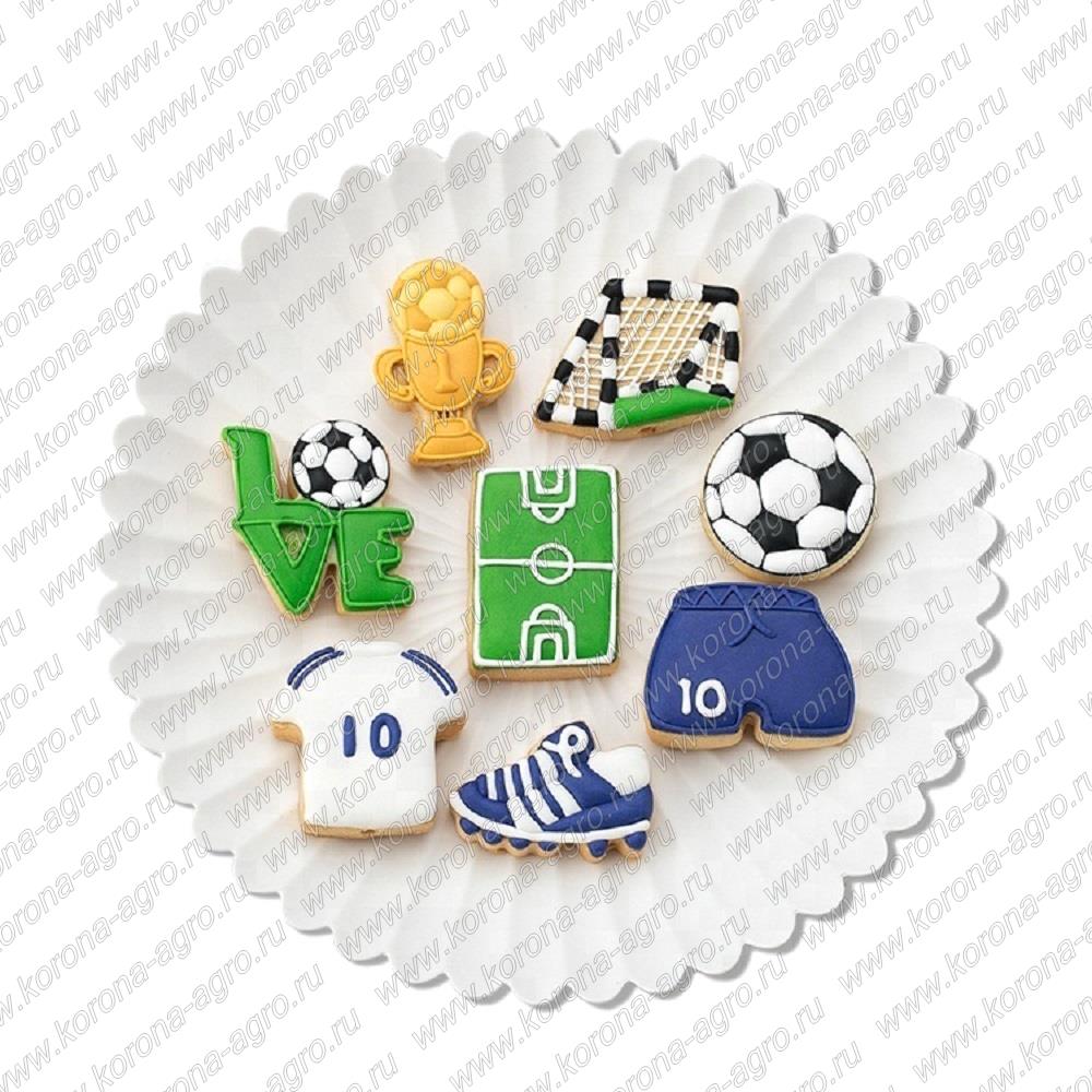 картинка Набор пластиковых вырубок "Футбол" для кондитеров и пекарей от магазина Корона агро