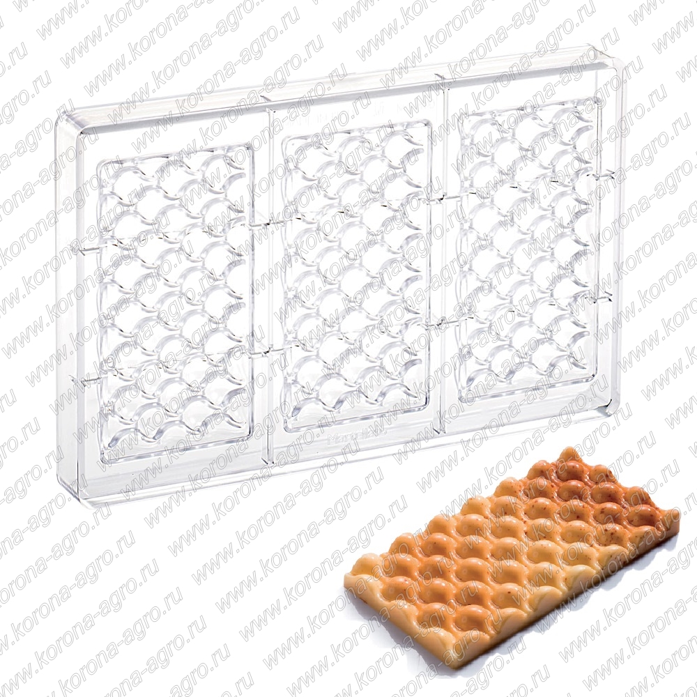 картинка Форма для шоколадных плиток ПУЗЫРИ для кондитеров и пекарей от магазина Корона-Агро