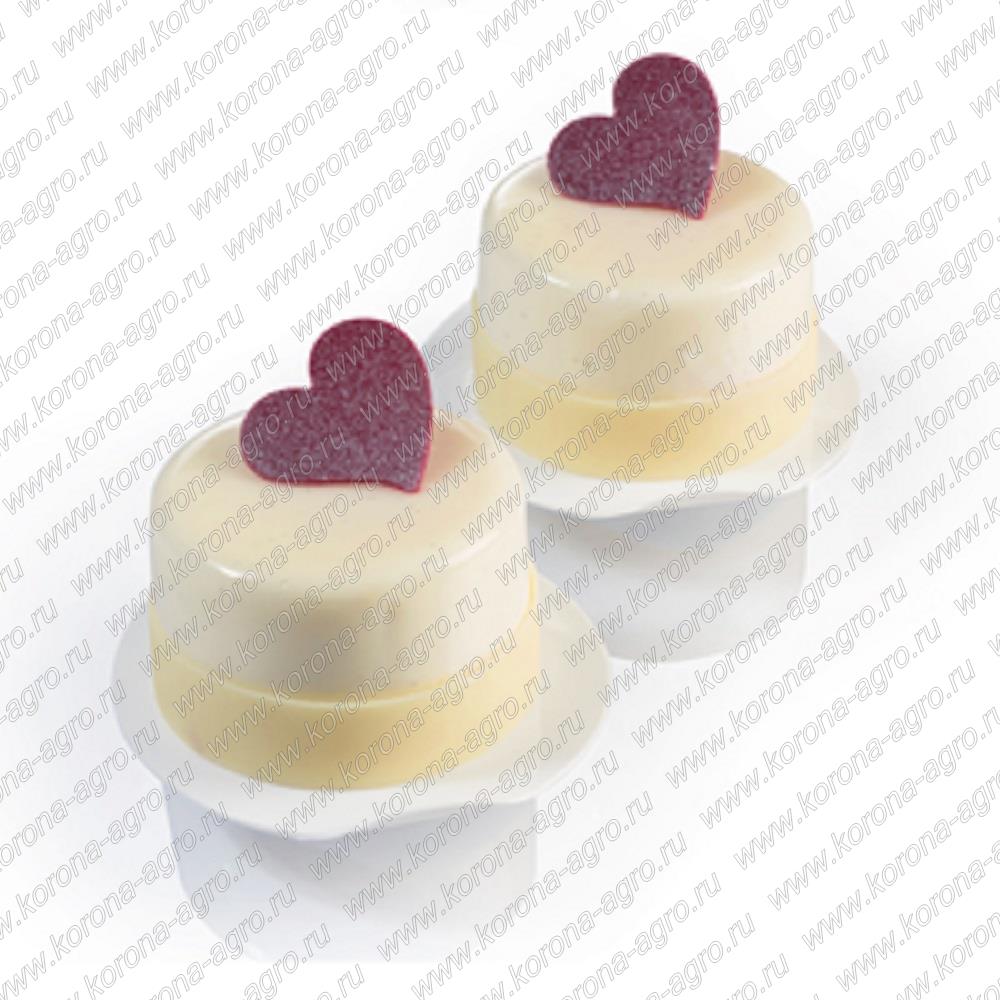 картинка Форма шаблон силиконовый СЕРДЕЧКИ (короб 1 шт.) для кондитеров и пекарей от магазина Корона-Агро
