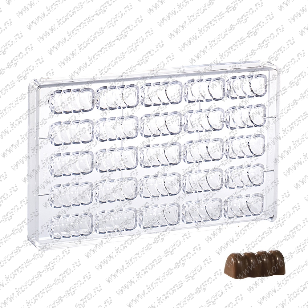 картинка Форма для шоколадных конфет ПРАЛИНЕ Поворот  для кондитеров и пекарей от магазина Корона-Агро