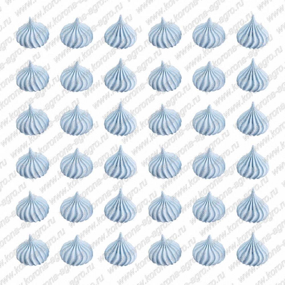 картинка Сахарные фигурки "Безе рифленые голубые" 650 г для кондитеров и пекарей  от магазина Корона агро
