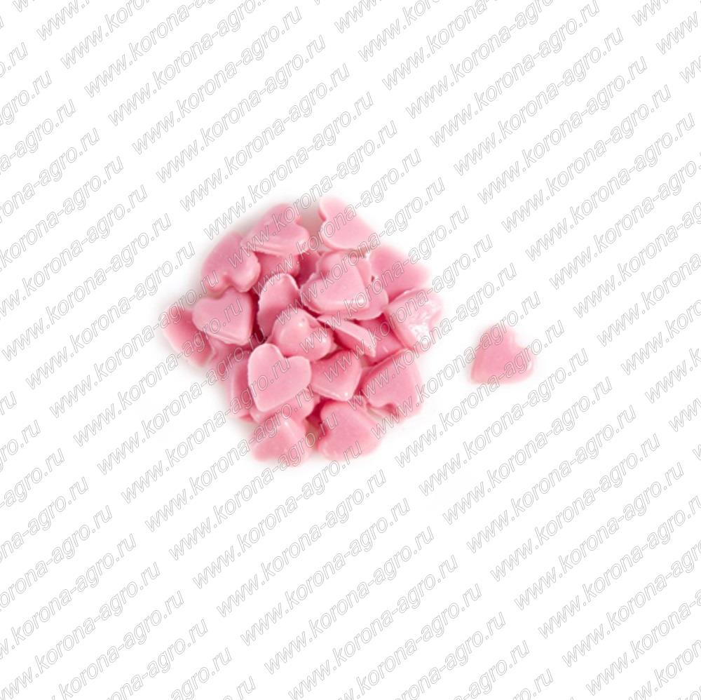 картинка Украшение шоколадное Сердца розовые Dobla (короб 600 шт)  для кондитеров и пекарей  от магазина Корона агро